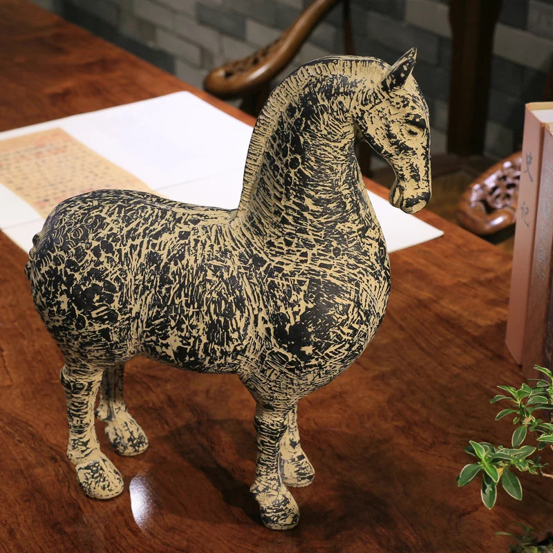 Style Arrangement Decoration Antique relic horse Home antique crafts Rich horse