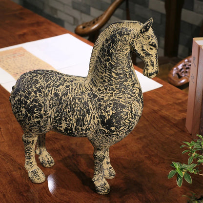 Style Arrangement Decoration Antique relic horse Home antique crafts Rich horse
