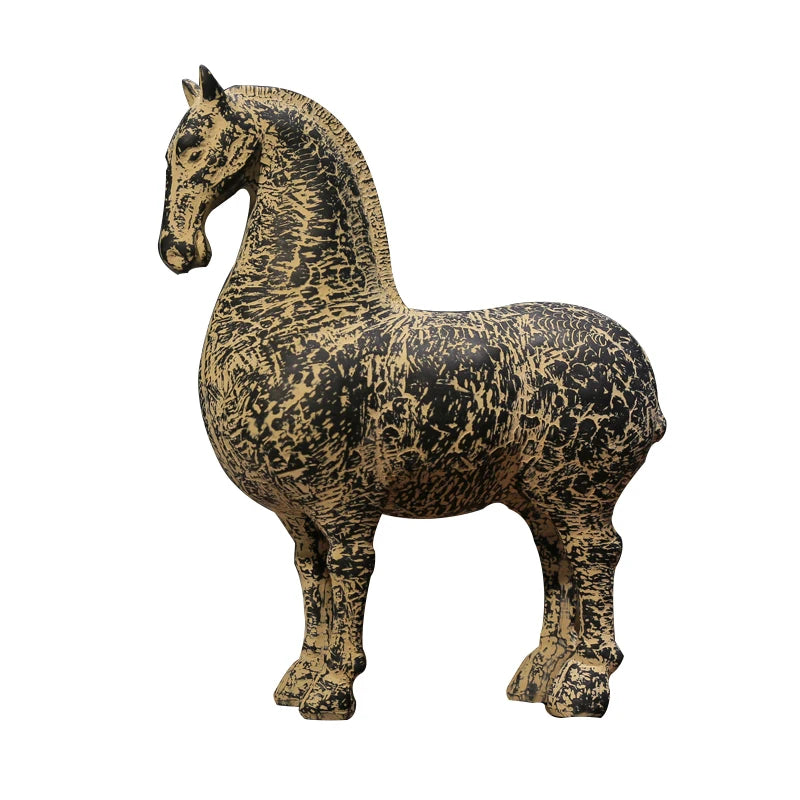 Style Arrangement Decoration Antique relic horse Home antique crafts Rich horse