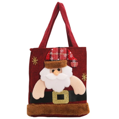 Stylish Children Candy Gift Bag with Multi-pattern Design for Christmas Convenient Christmas Candy Handbag for Kids