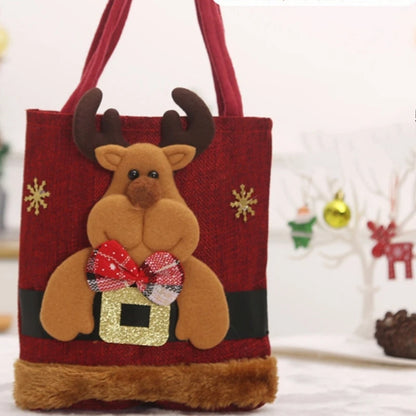 Stylish Children Candy Gift Bag with Multi-pattern Design for Christmas Convenient Christmas Candy Handbag for Kids