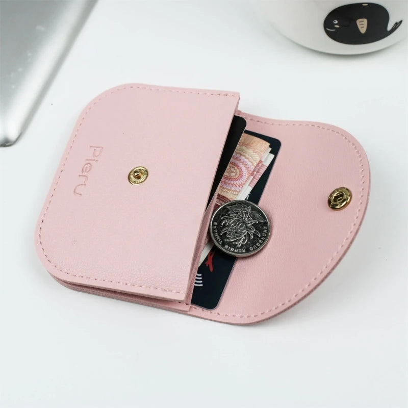 Stylish Money Bag Women's Small Wallet PU Leather Small Change Purse with Envelope Clasp Designing for Business & Daily