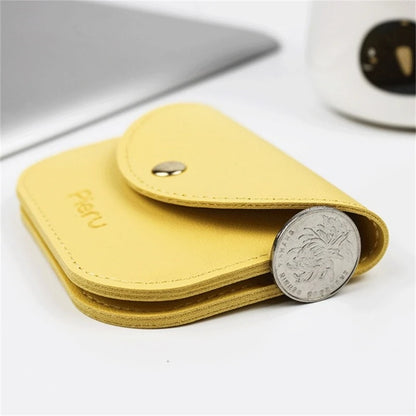 Stylish Money Bag Women's Small Wallet PU Leather Small Change Purse with Envelope Clasp Designing for Business & Daily