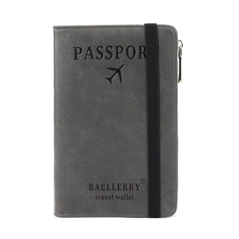 Stylish Passport Wallet with Multiple Card Slots Blocking Keep Your Documents Organized and Secure
