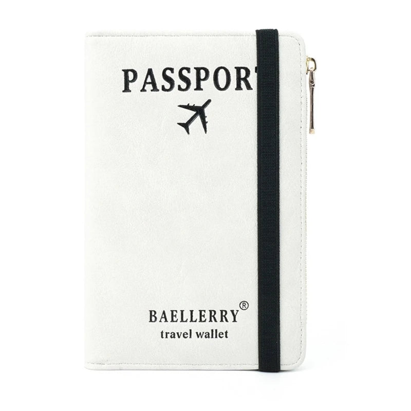 Stylish Passport Wallet with Multiple Card Slots Blocking Keep Your Documents Organized and Secure