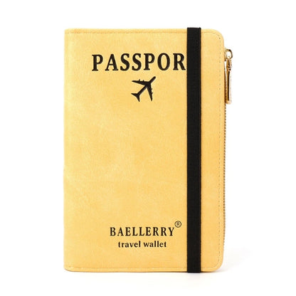 Stylish Passport Wallet with Multiple Card Slots Blocking Keep Your Documents Organized and Secure