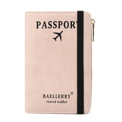 Stylish Passport Wallet with Multiple Card Slots Blocking Keep Your Documents Organized and Secure