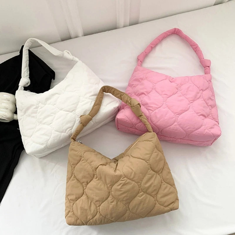 Stylish Quilted Padding Bag Shoulder Crossbody Bags Perfect for Everyday Use