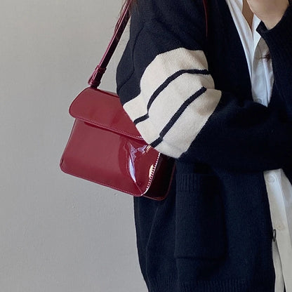 Stylish Vintage Shoulder Bag for Daily Use PU Crossbody Bags Satchel Handbag