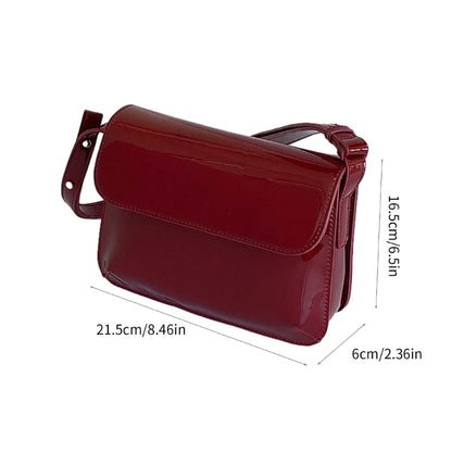 Stylish Vintage Shoulder Bag for Daily Use PU Crossbody Bags Satchel Handbag
