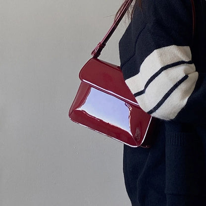 Stylish Vintage Shoulder Bag for Daily Use PU Crossbody Bags Satchel Handbag