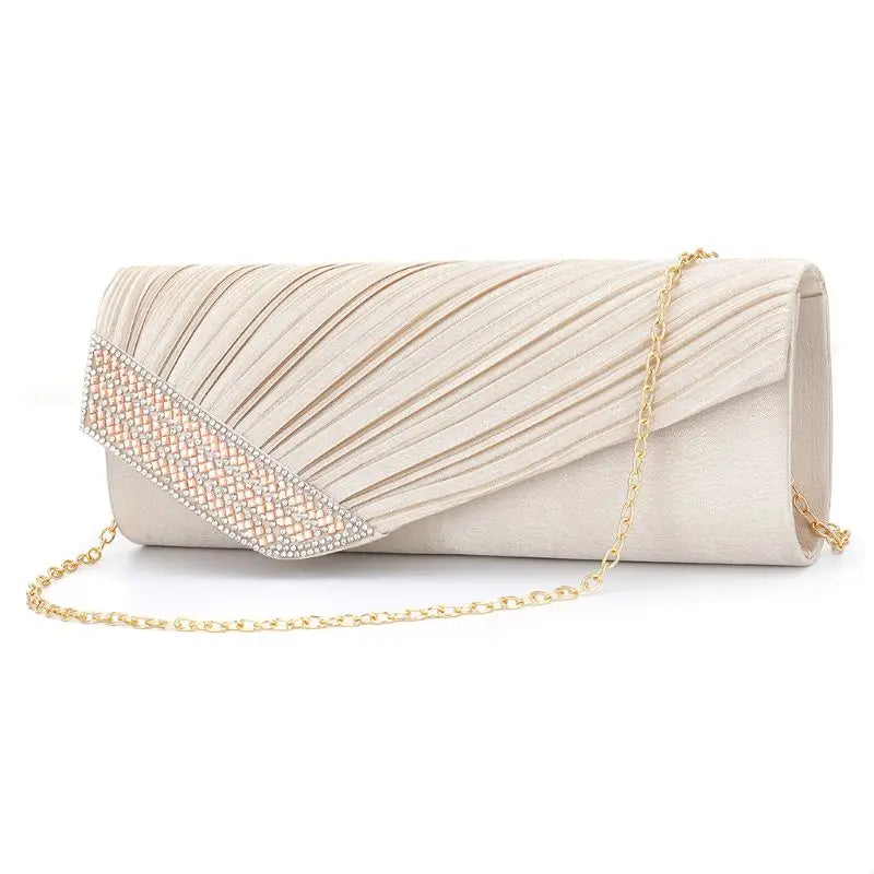 Stylish Women for Rhinestone Handbag Evening Party Clutch Bag Wedding Wallet Pur