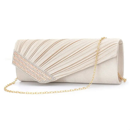 Stylish Women for Rhinestone Handbag Evening Party Clutch Bag Wedding Wallet Pur