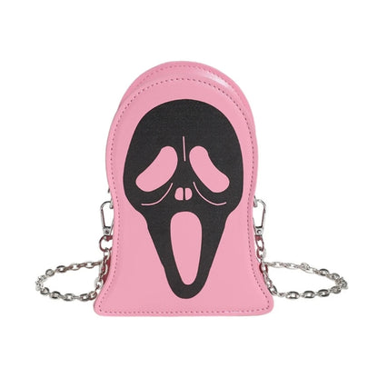 Stylish and Functional Sling Bag Halloween Skull Pattern Shoulder Bag for Everyday Use