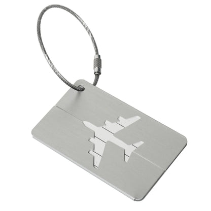 Suitcase Luggage Tags with Name Address Card Aluminum Suitcase Label Baggage Identifier Backpack Tags and Metal Loop