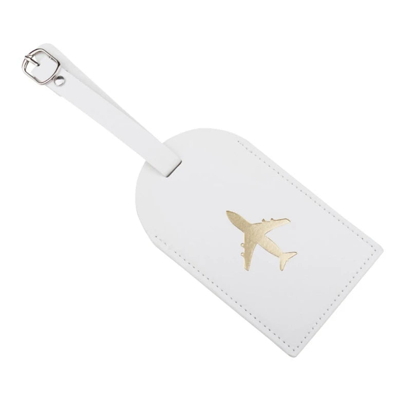 Suitcase Tag Travel Bag Labels Leather Instrument Baggage Luggage Bag Tags