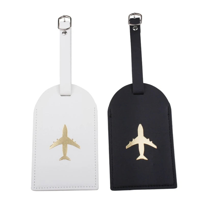 Suitcase Tag Travel Bag Labels Leather Instrument Baggage Luggage Bag Tags