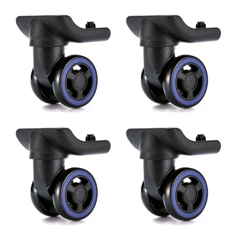 Suitcase Wheel Replacement Luggage Box Wheels Roller Bearing Hardware Repairing Trolley Double Row Caster 4pcs