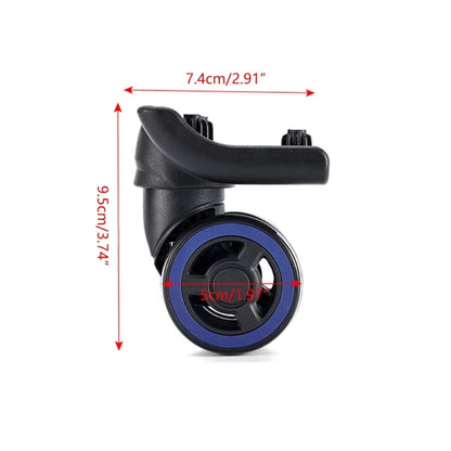 Suitcase Wheel Replacement Luggage Box Wheels Roller Bearing Hardware Repairing Trolley Double Row Caster 4pcs