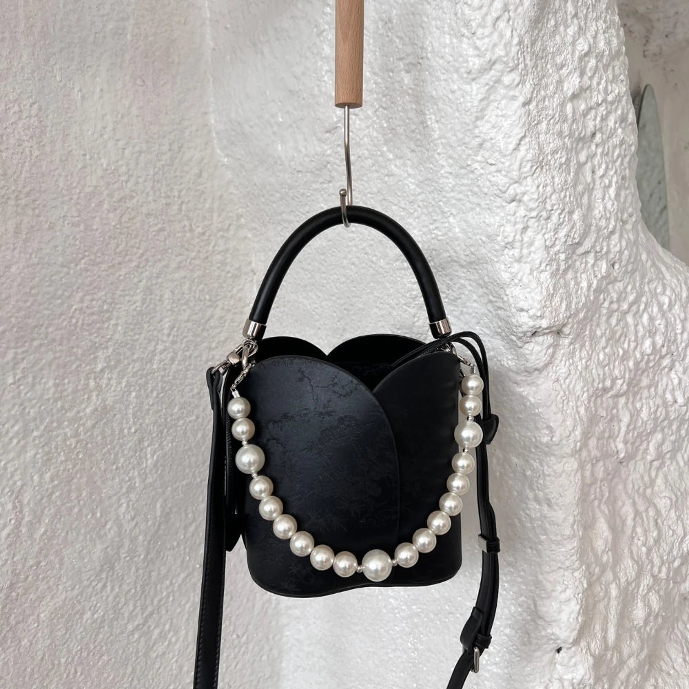 Summer Bag for Women 2024 New Chain Bucket Bag for Women one Shoulder Crossbody Hand-held Bag Vegetable Basket