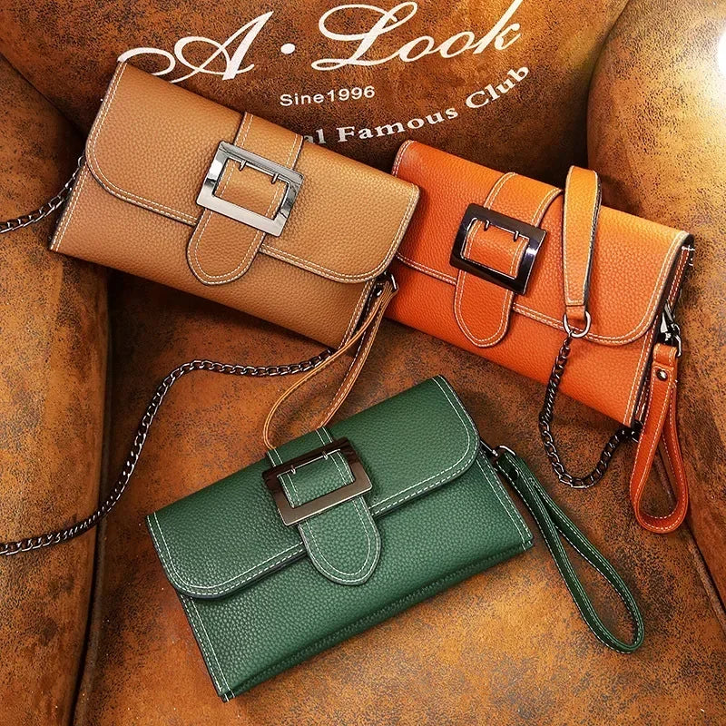 Summer Fashion New Style PU Handbag Korean-style-Style Magnetic Snap Bag Solid Versatile Large-Volume Cross-body Shoulder