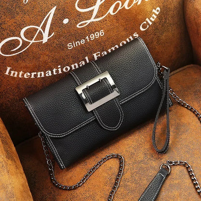 Summer Fashion New Style PU Handbag Korean-style-Style Magnetic Snap Bag Solid Versatile Large-Volume Cross-body Shoulder