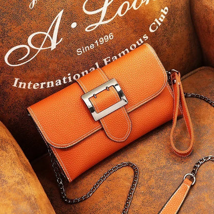 Summer Fashion New Style PU Handbag Korean-style-Style Magnetic Snap Bag Solid Versatile Large-Volume Cross-body Shoulder