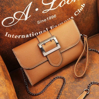 Summer Fashion New Style PU Handbag Korean-style-Style Magnetic Snap Bag Solid Versatile Large-Volume Cross-body Shoulder