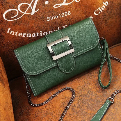 Summer Fashion New Style PU Handbag Korean-style-Style Magnetic Snap Bag Solid Versatile Large-Volume Cross-body Shoulder