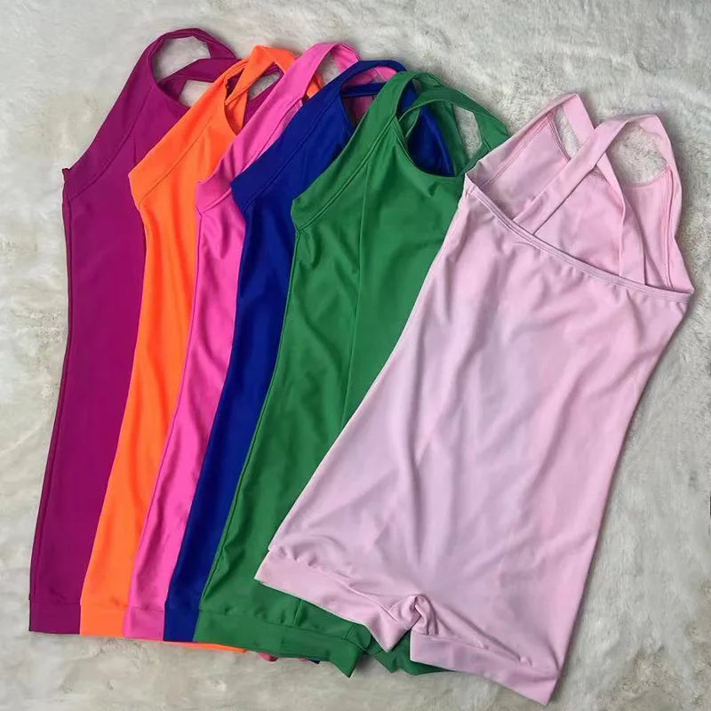 Summer Girl Clothes Cotton Sleeveless Jumpsuit Clothes