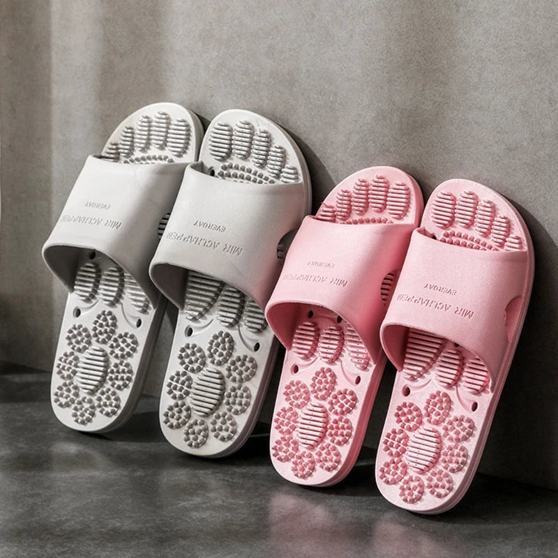 Summer Home Bathroom Non-slip Massage Slippers Indoor Sandals and Slippers Supermarket Hotel Men Women Couple Sandals