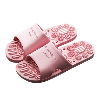 Summer Home Bathroom Non-slip Massage Slippers Indoor Sandals and Slippers Supermarket Hotel Men Women Couple Sandals