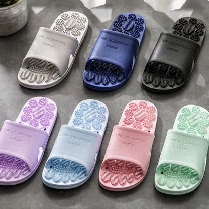 Summer Home Bathroom Non-slip Massage Slippers Indoor Sandals and Slippers Supermarket Hotel Men Women Couple Sandals