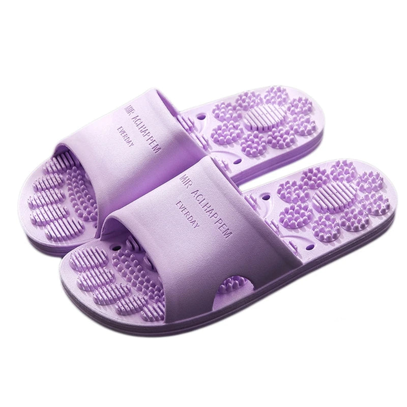 Summer Home Bathroom Non-slip Massage Slippers Indoor Sandals and Slippers Supermarket Hotel Men Women Couple Sandals