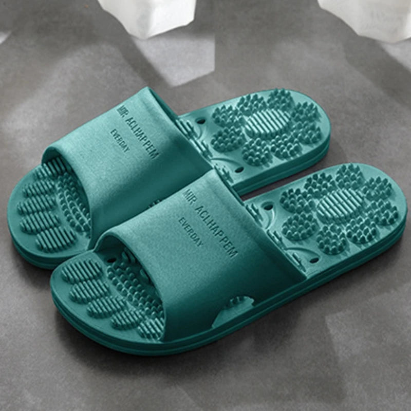 Summer Home Bathroom Non-slip Massage Slippers Indoor Sandals and Slippers Supermarket Hotel Men Women Couple Sandals