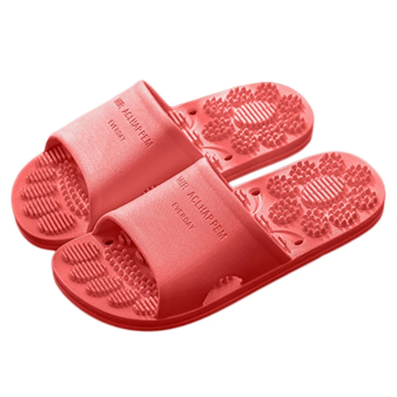 Summer Home Bathroom Non-slip Massage Slippers Indoor Sandals and Slippers Supermarket Hotel Men Women Couple Sandals