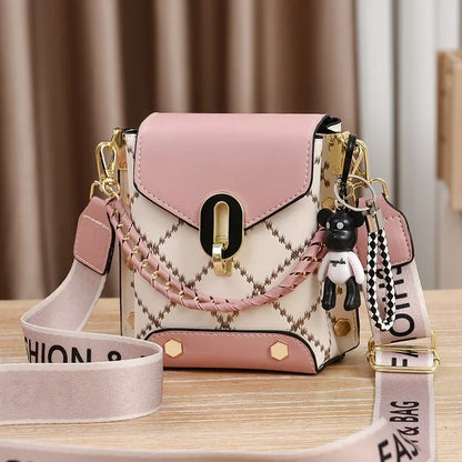 Summer New Bag Korean Style Simple Small Square Bags Fashion All-Match Shoulder Crossbody Fashion Mini Phone Bag Women's Bag