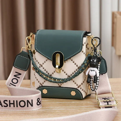 Summer New Bag Korean Style Simple Small Square Bags Fashion All-Match Shoulder Crossbody Fashion Mini Phone Bag Women's Bag