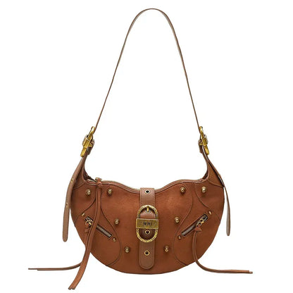 Summer Pudding Women's Bag New Versatile Motorcycle Underarm Vase Bag