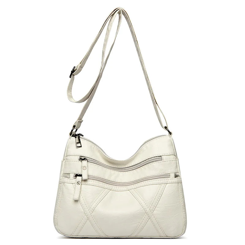 Summer Shoulder Messenger Bags For Women 2024 New Purses And Handbags Soft Leather Crossbody Bags Casual Small Tote Bag Bolsos