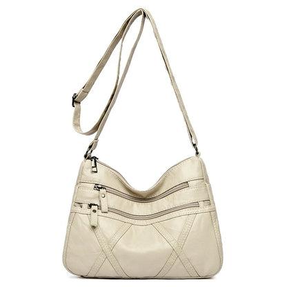 Summer Shoulder Messenger Bags For Women 2024 New Purses And Handbags Soft Leather Crossbody Bags Casual Small Tote Bag Bolsos