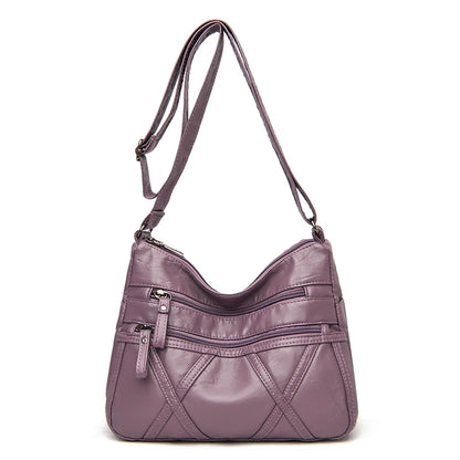 Summer Shoulder Messenger Bags For Women 2024 New Purses And Handbags Soft Leather Crossbody Bags Casual Small Tote Bag Bolsos