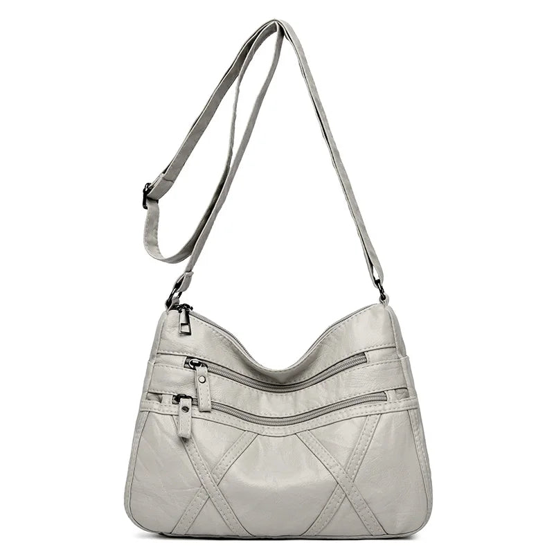 Summer Shoulder Messenger Bags For Women 2024 New Purses And Handbags Soft Leather Crossbody Bags Casual Small Tote Bag Bolsos