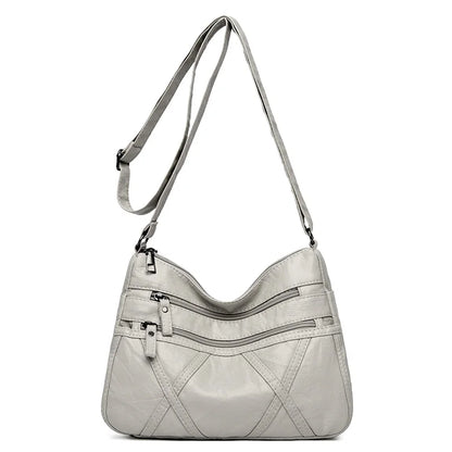 Summer Shoulder Messenger Bags For Women 2024 New Purses And Handbags Soft Leather Crossbody Bags Casual Small Tote Bag Bolsos