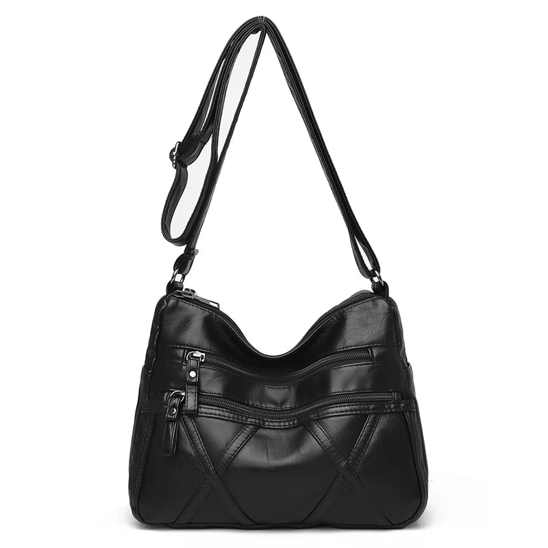 Summer Shoulder Messenger Bags For Women 2024 New Purses And Handbags Soft Leather Crossbody Bags Casual Small Tote Bag Bolsos