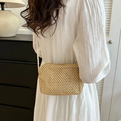 Summer Woven Tote Crossbody Bag Womens Straw Handbag Vacation Shoulder Bags