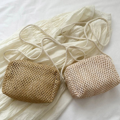 Summer Woven Tote Crossbody Bag Womens Straw Handbag Vacation Shoulder Bags