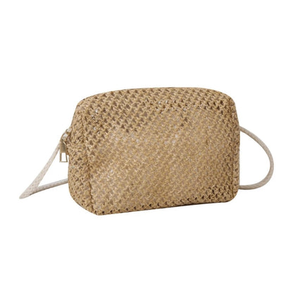 Summer Woven Tote Crossbody Bag Womens Straw Handbag Vacation Shoulder Bags