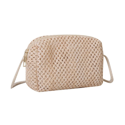 Summer Woven Tote Crossbody Bag Womens Straw Handbag Vacation Shoulder Bags