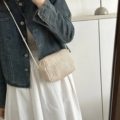 Summer Woven Tote Crossbody Bag Womens Straw Handbag Vacation Shoulder Bags